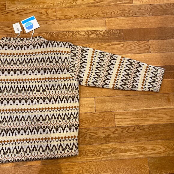 Levi's Vintage Boat Neck Sweater Men Size L Jacquard Knit Wool Blend NWT - Picture 11 of 11